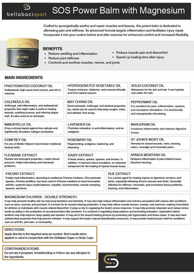 Bellabaci Sport SOS Power Balm, 1.69 oz